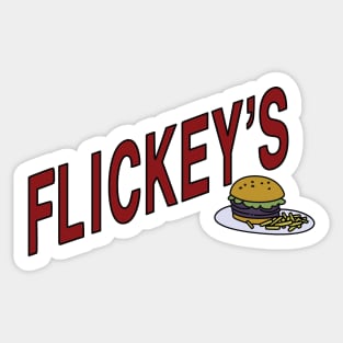 Flickey's Burger Sticker